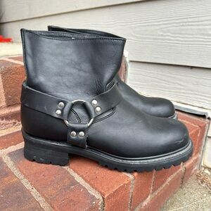 Double H BOOTS Black Leather Men's Boots